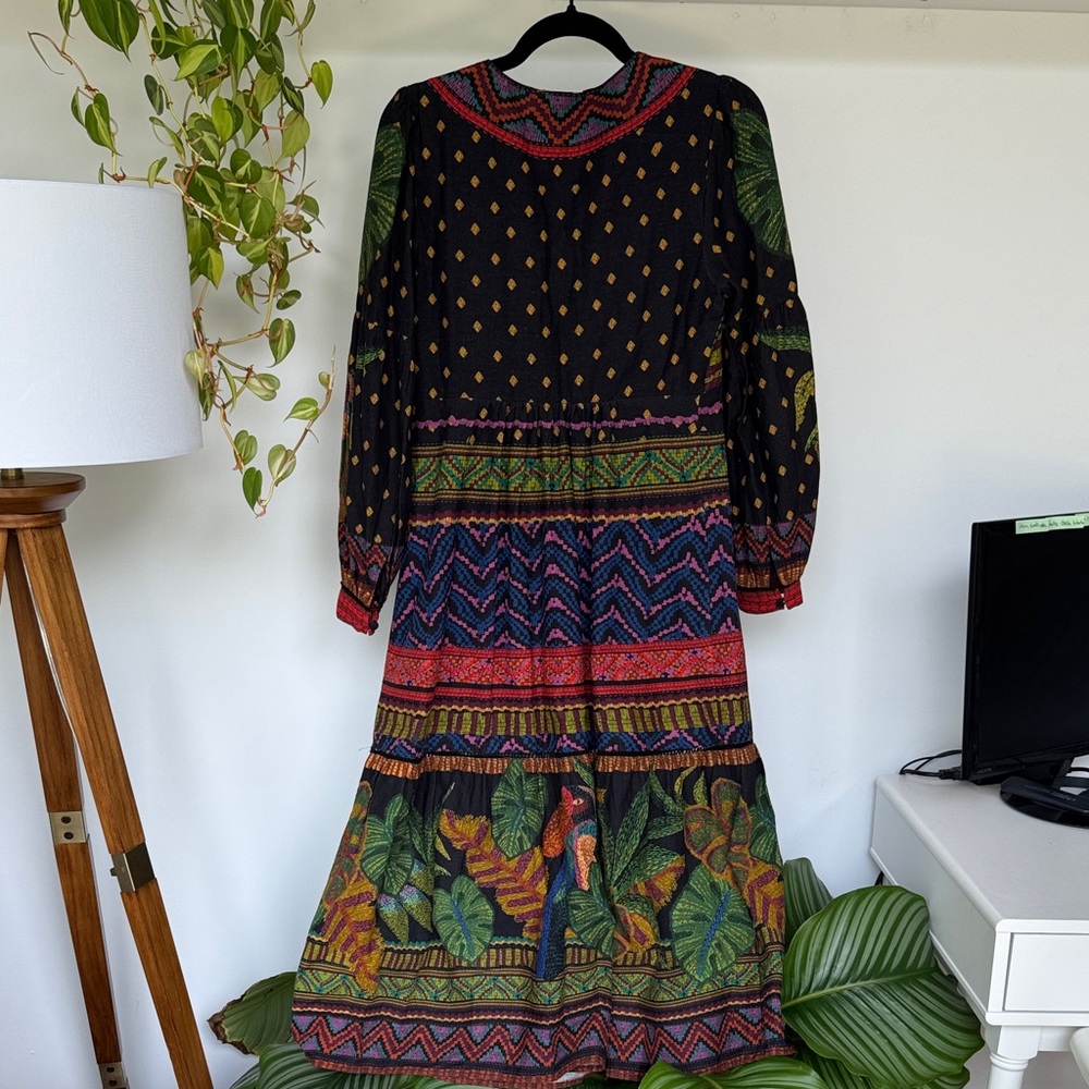 FARM Rio forest tapestry midi dress - Picture 5 of 8